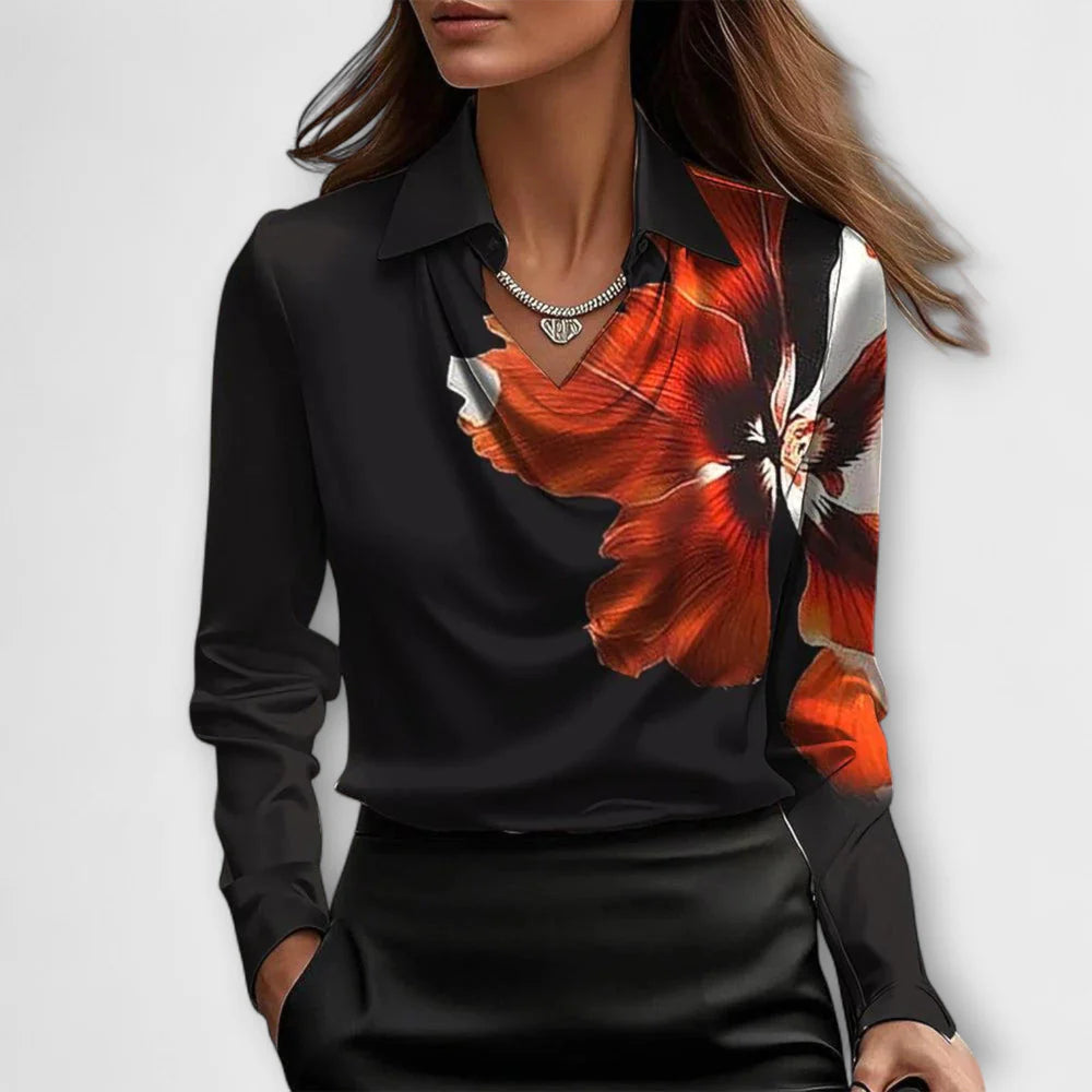 CHARLOTTE SATIN BLOUSE