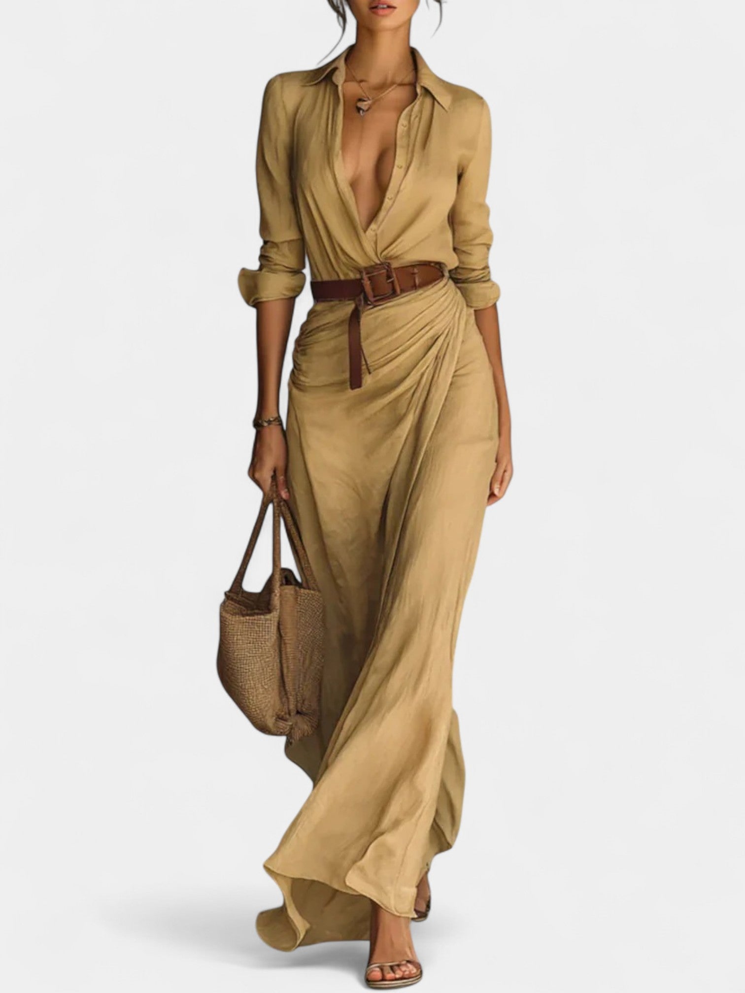 BERYL - LONG SLEEVE MAXI DRESS