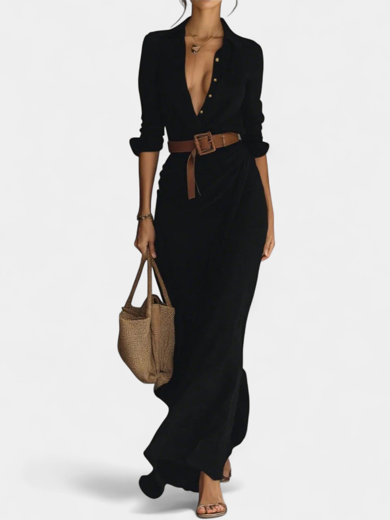 BERYL - LONG SLEEVE MAXI DRESS
