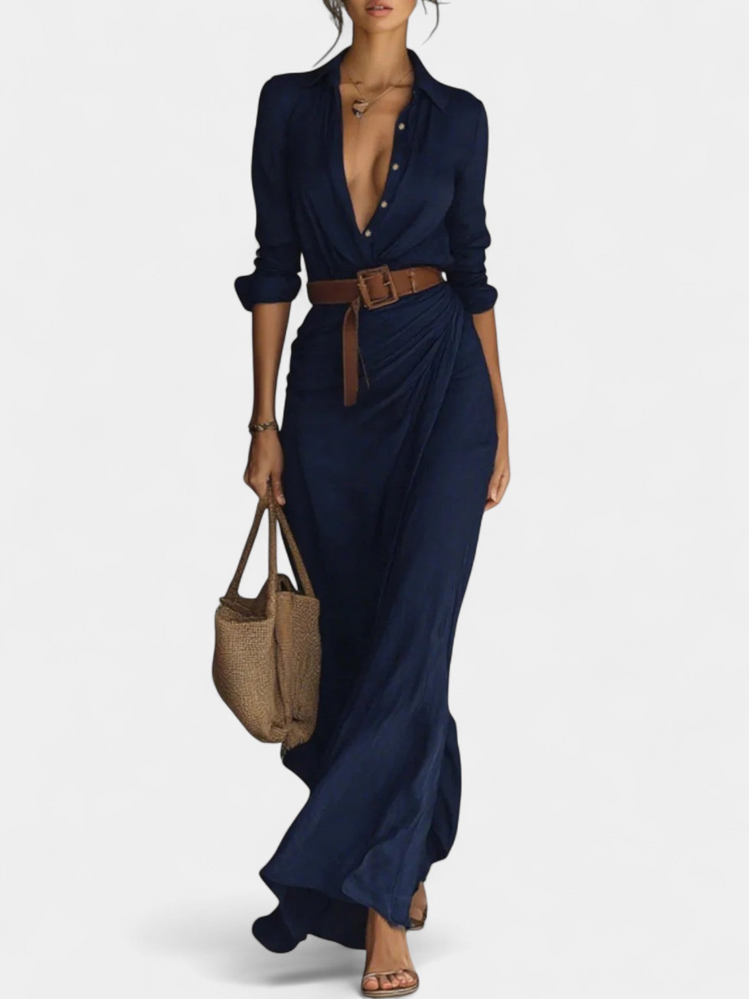 BERYL - LONG SLEEVE MAXI DRESS