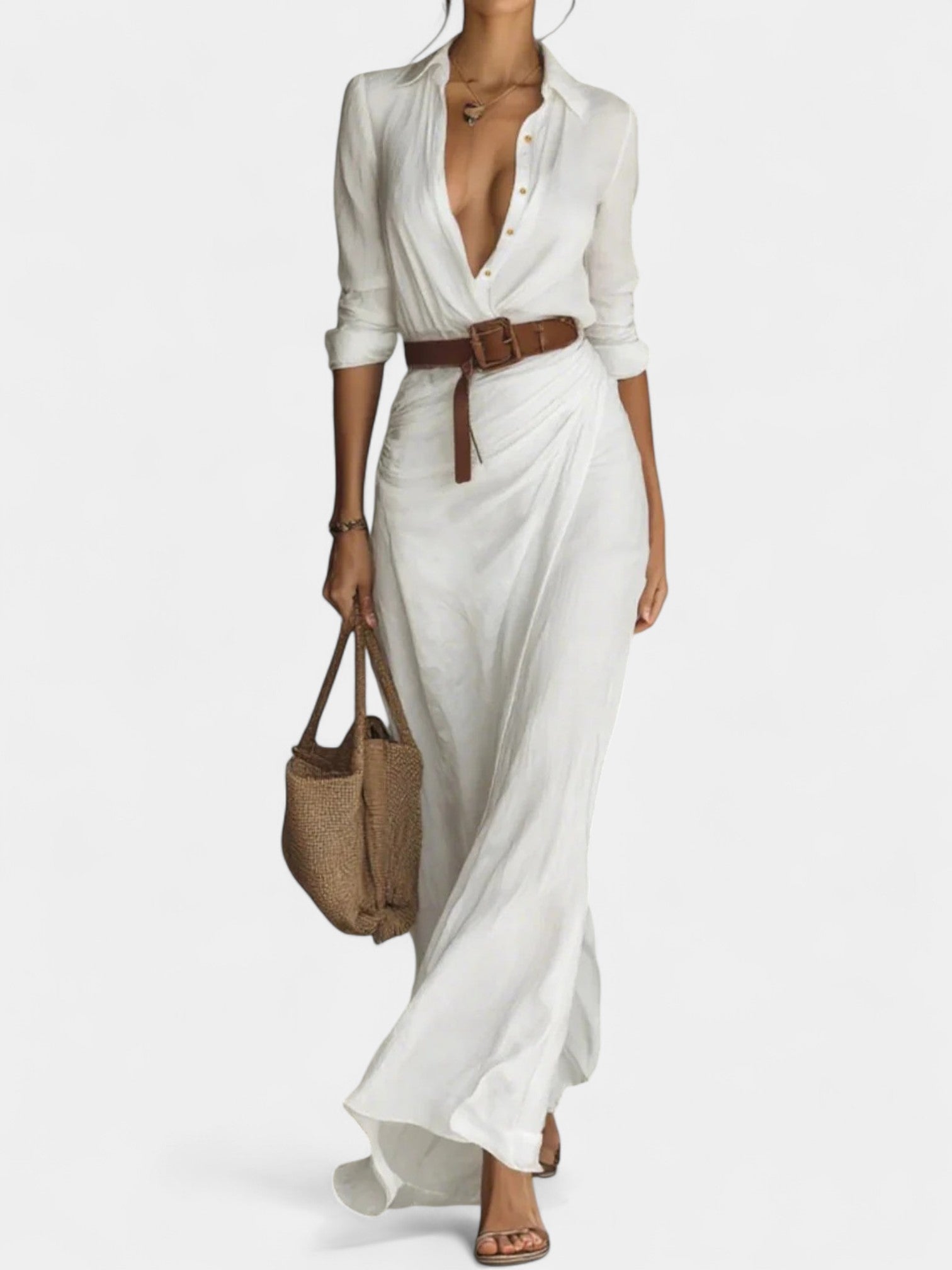 BERYL - LONG SLEEVE MAXI DRESS
