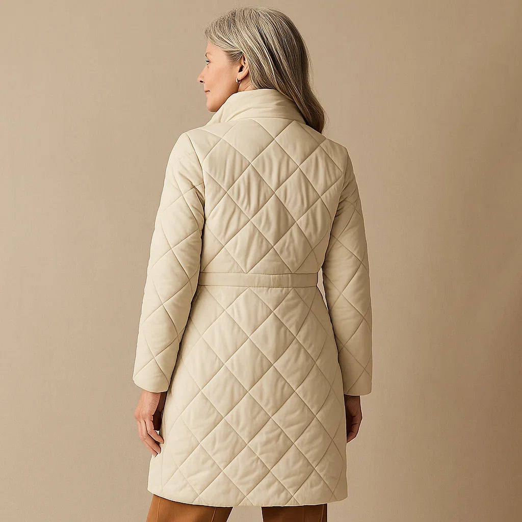 DAVINA – REVERSIBLE LEOPARD PRINT QUILTED COAT